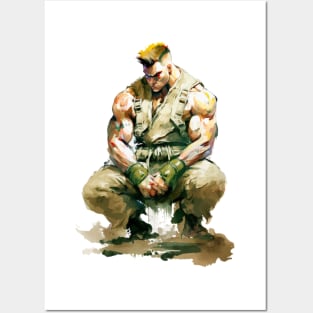 Guile Watercolor - Original Artwork Posters and Art